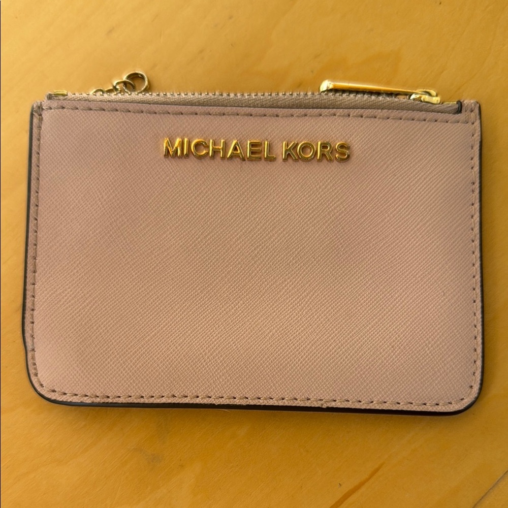 Michael Kors Pink Saffiano Leather Wallet